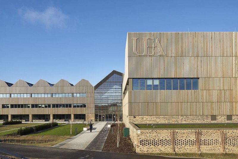 UEA Research Building Timber clad innovative design pioneering medical building peter dann consulting engineers