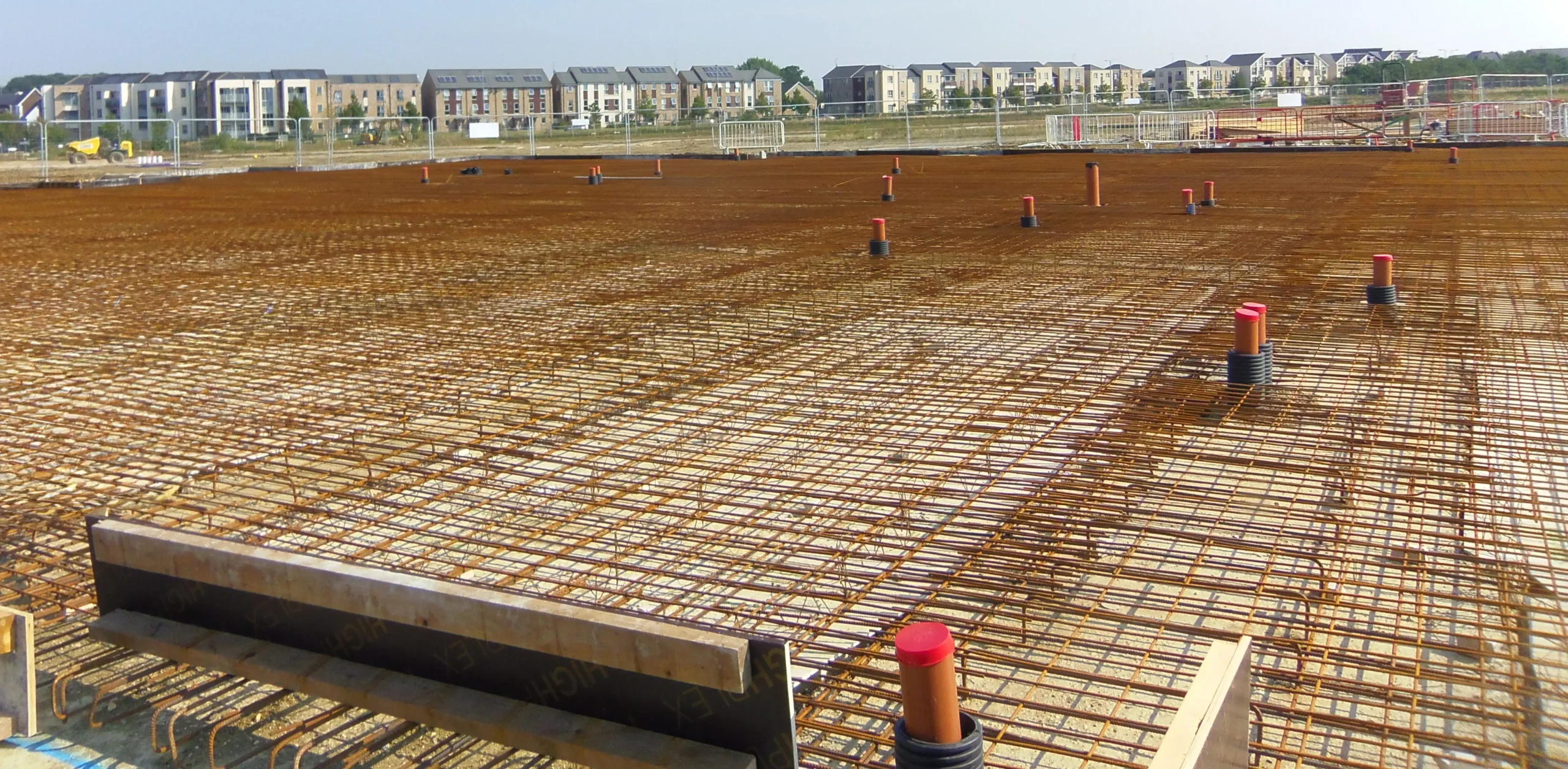 Wintringham Primary School civil engineering ground works rebar