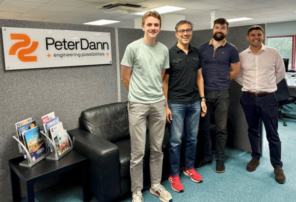 Peter Skeen intern at Peter Dann Cambridge Structural Engineers, in the office