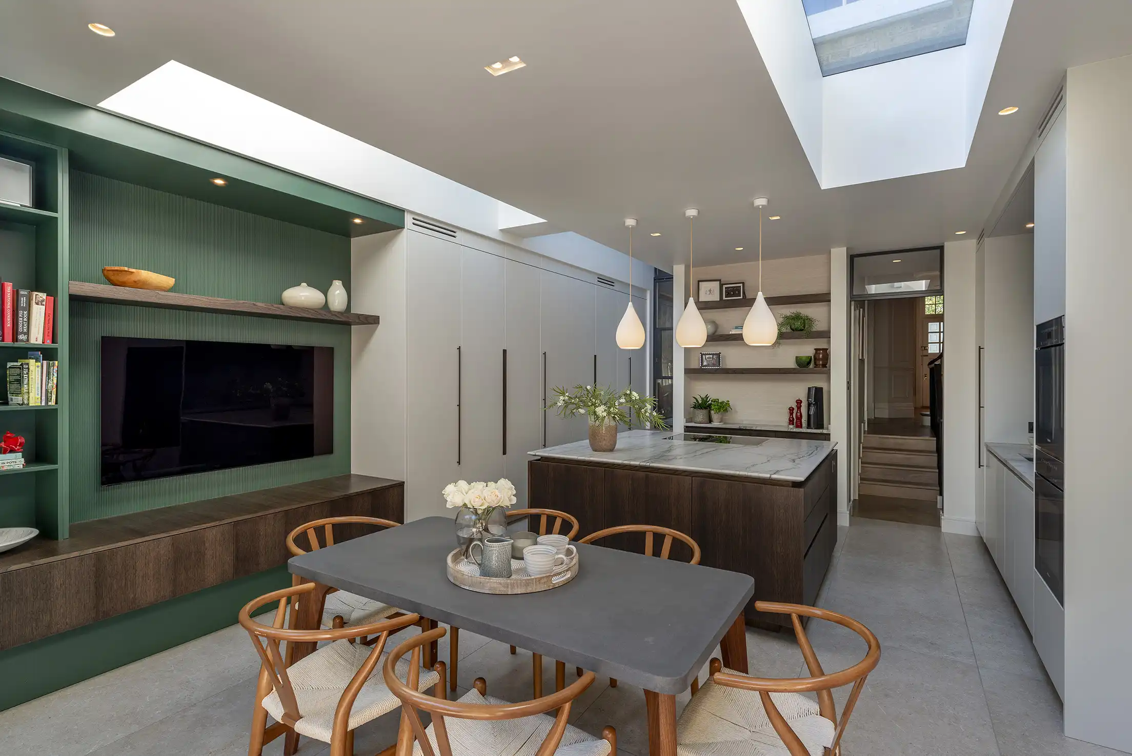 Brook Green interior contemporary kitchen with light well