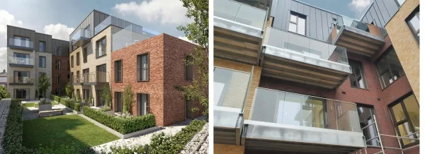 modular designed apartment block in north london hendon