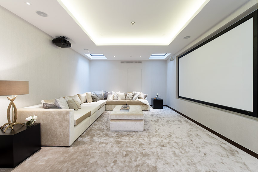 Trevor Place luxury basement conversion refurbishment london peter dann engineers