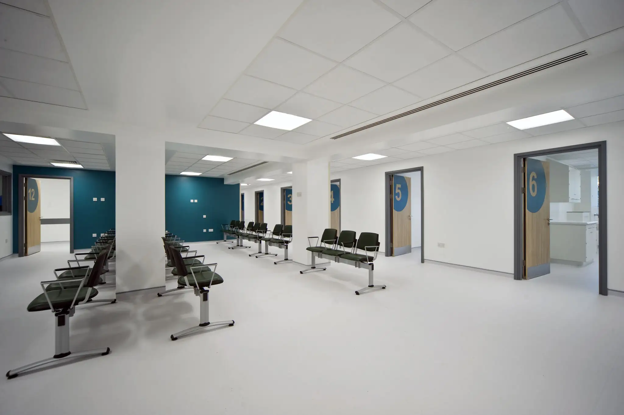 Waiting area for patients at new Bromley healthcare and wellbeing centre