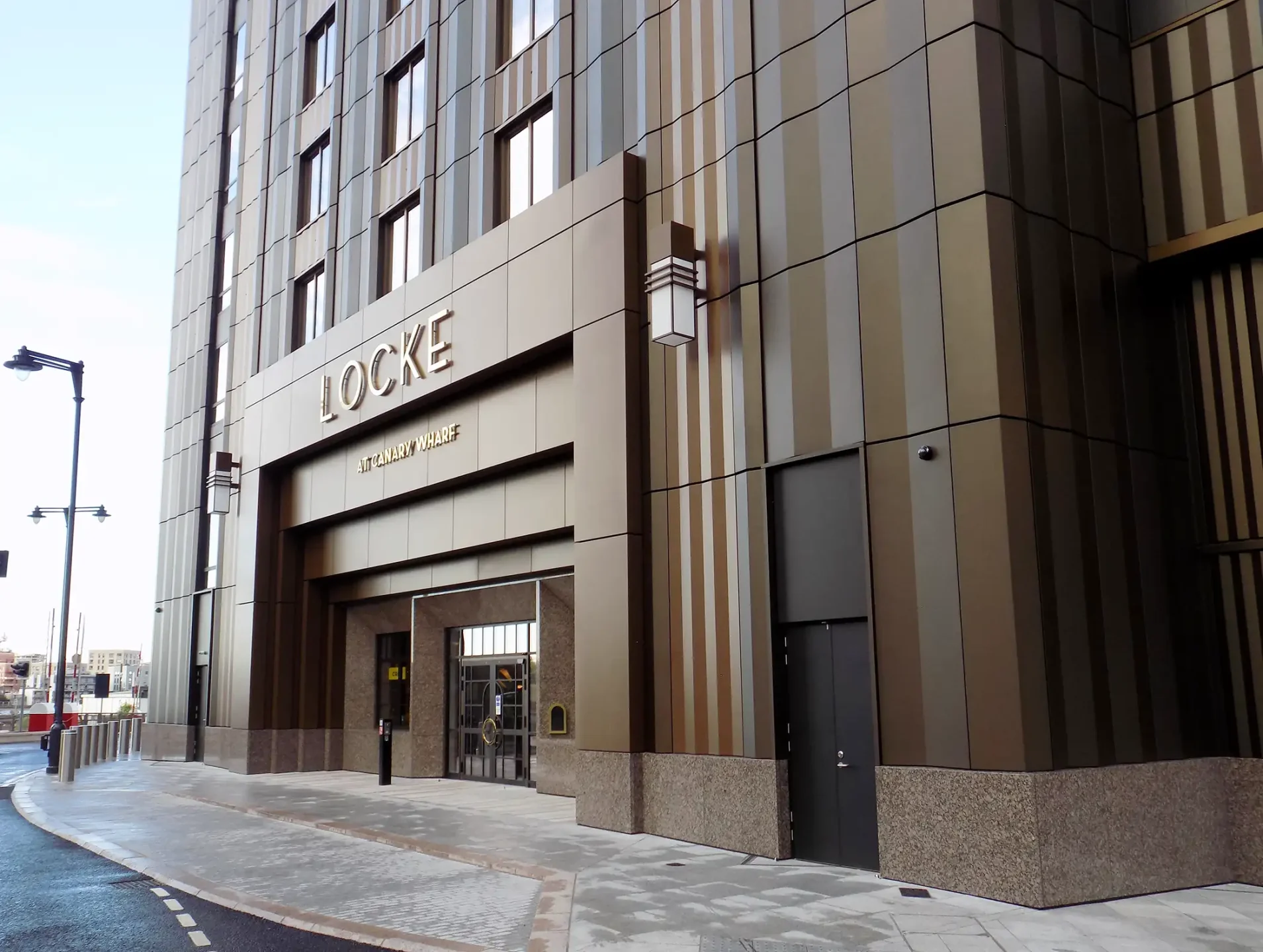 Locke Modular Tower wood wharf Peter Dann Engineers Entrance