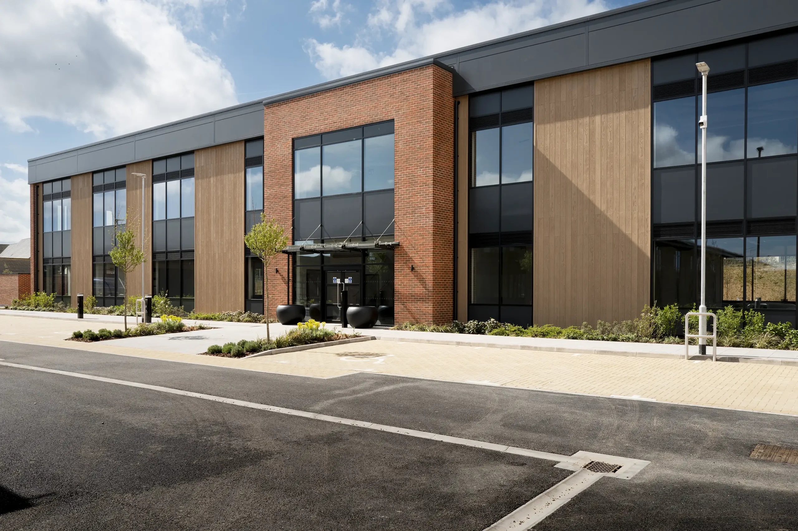 Judds Place Business Park Tollgate Colchester external view of main building at day