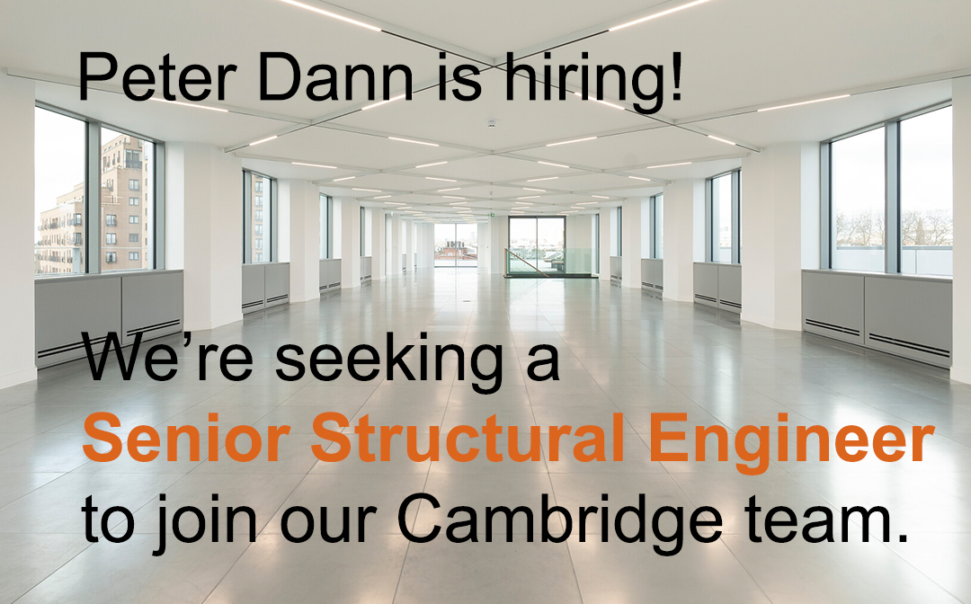 Cambridge engineers vacancy structural senior Peter Dann ltd