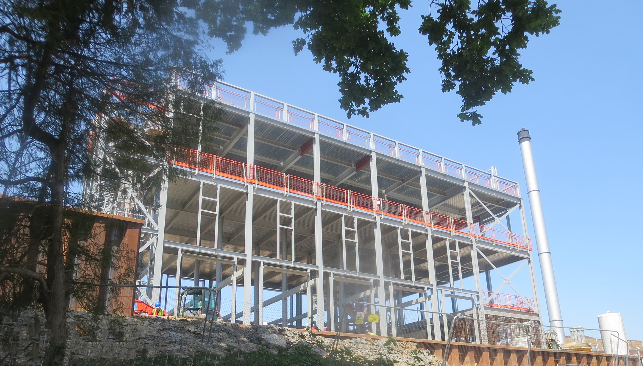 Kettering Hospital Energy centre construction