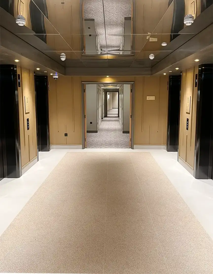 imperial hotel london corridor refurbish works