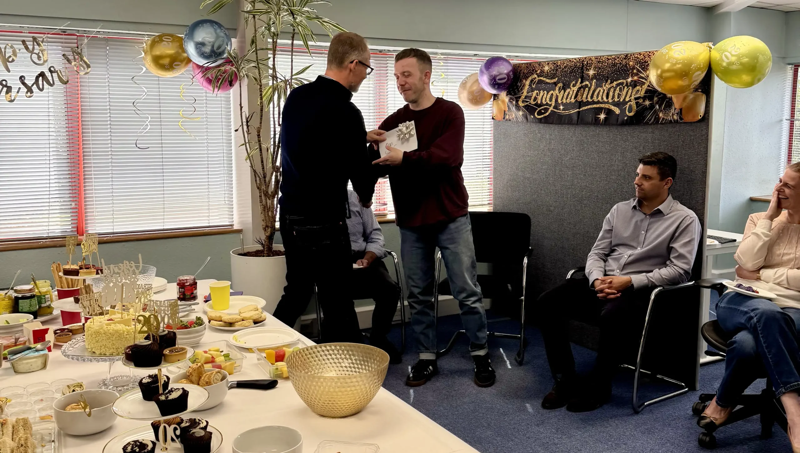 25 years senior technician company long time achievement peter dann cambridge